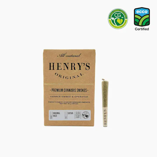 Henry's Original - Henry's Original | Original Haze | Joints | 0.5g each | 28pk - 1