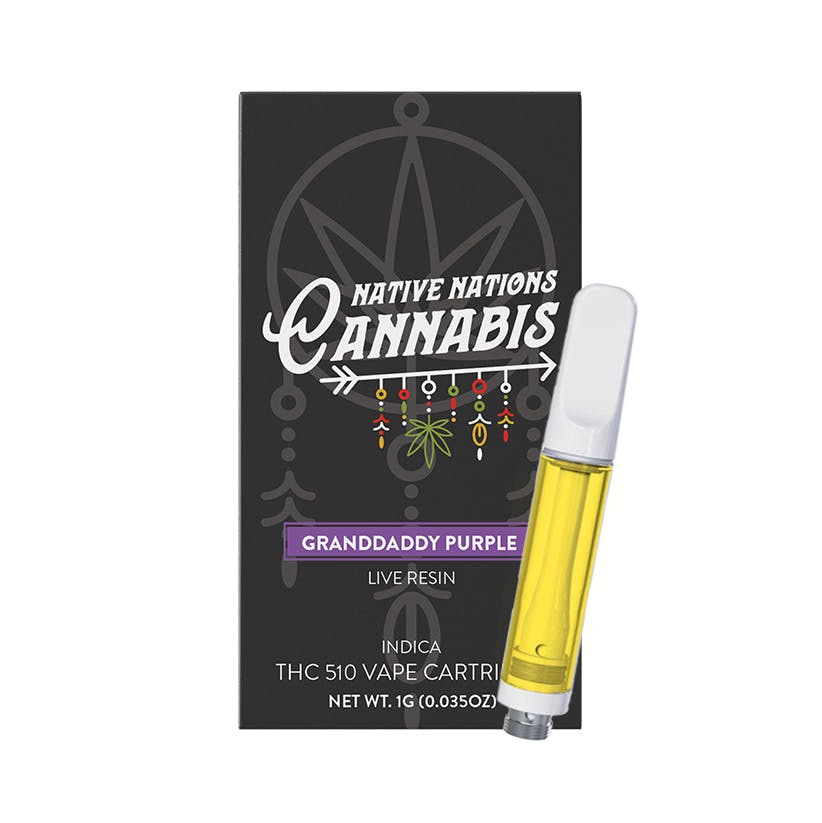 Native Nations Cannabis NY - Granddaddy Purple | Cartridge | 1g - 1