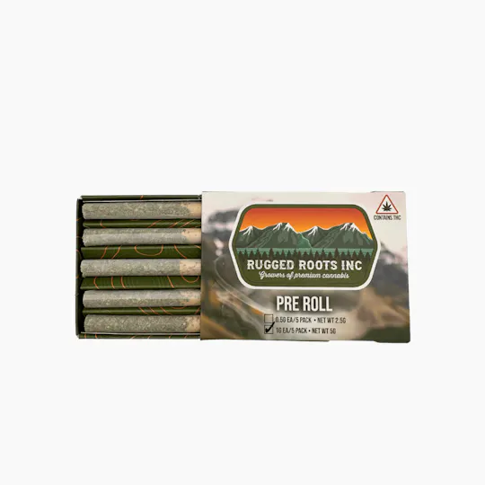 Rugged Roots - Rugged Roots - Chem 91 1g Pre Roll 5 Pack 5g - 1