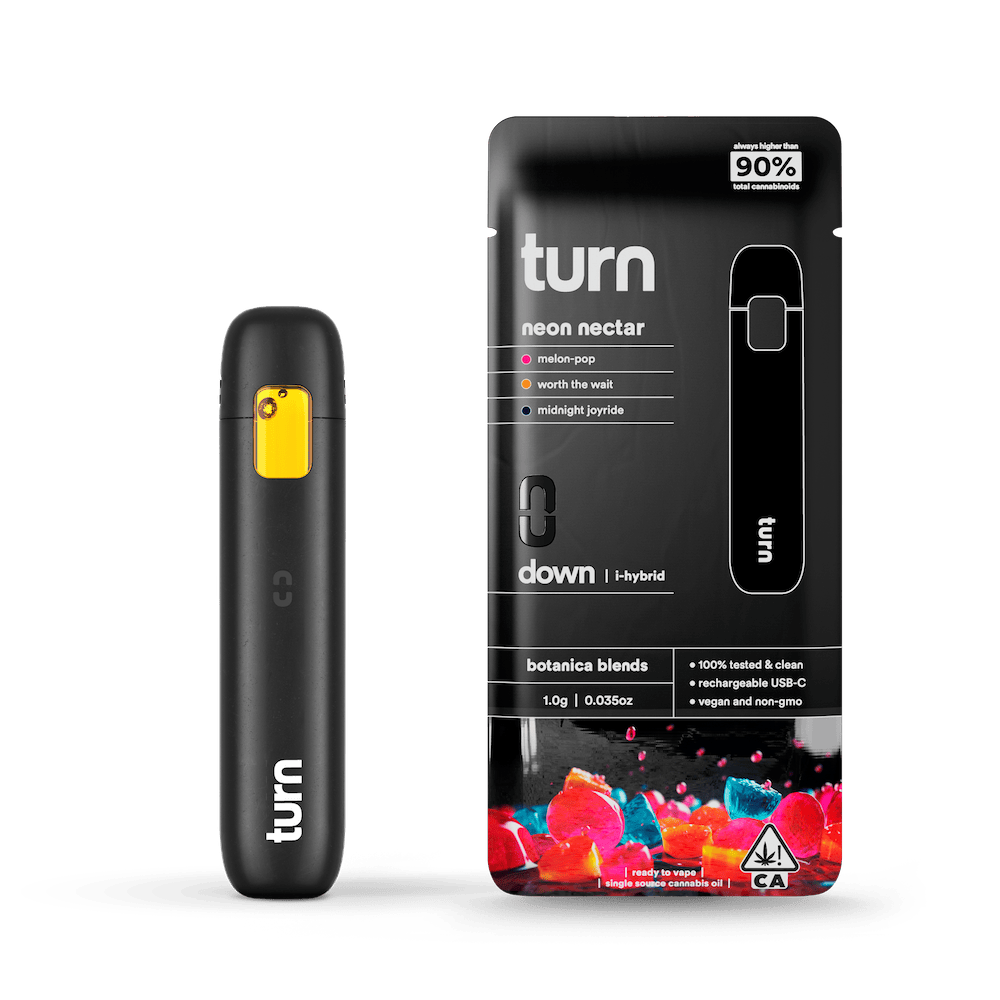 turn - Neon Nectar | Botanica Blends | AIO | Indica-Hybrid | turnpen | 1g - 1