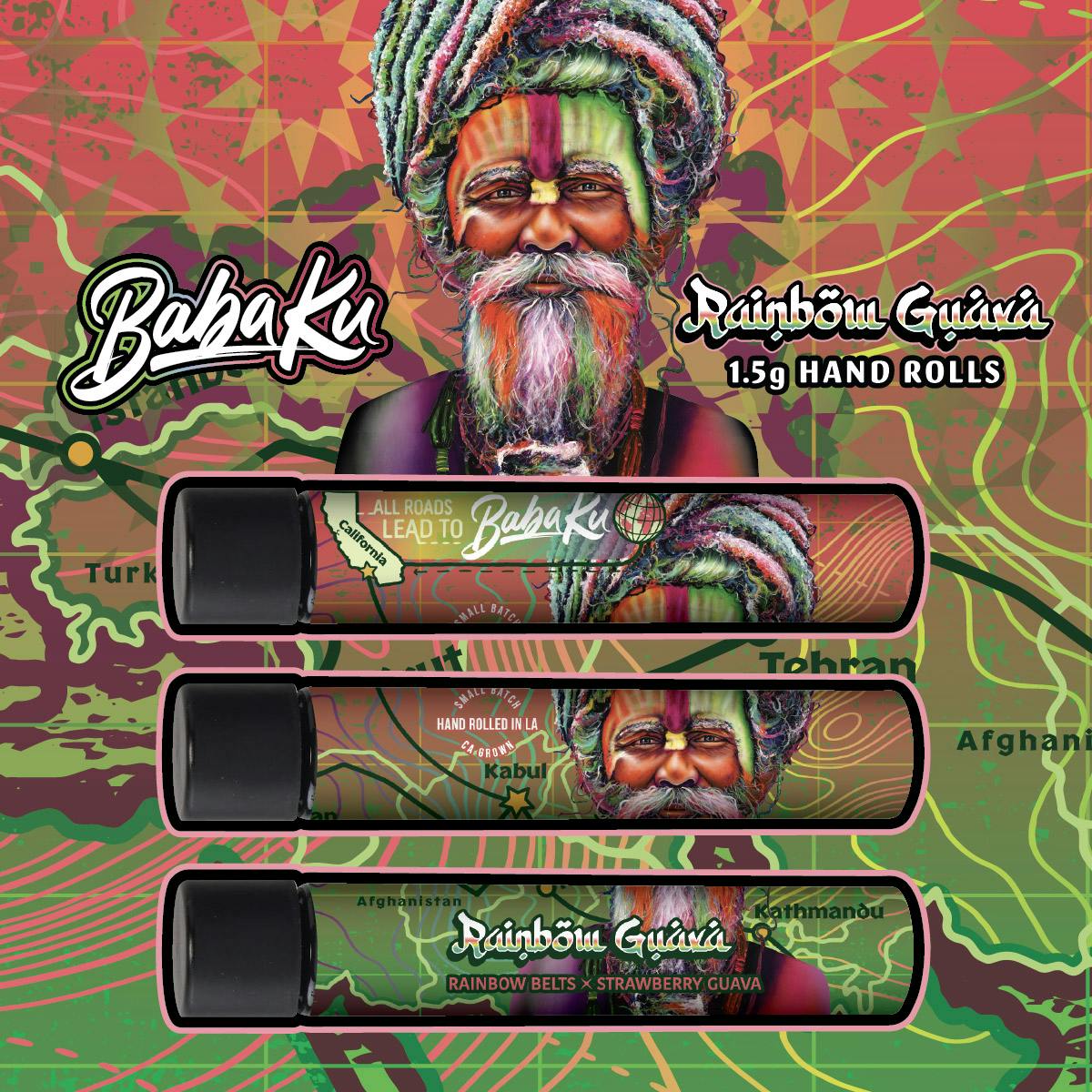 Baba Ku Farms - Baba Ku Farms | Rainbow Guava | Joint | 1.5g - 1