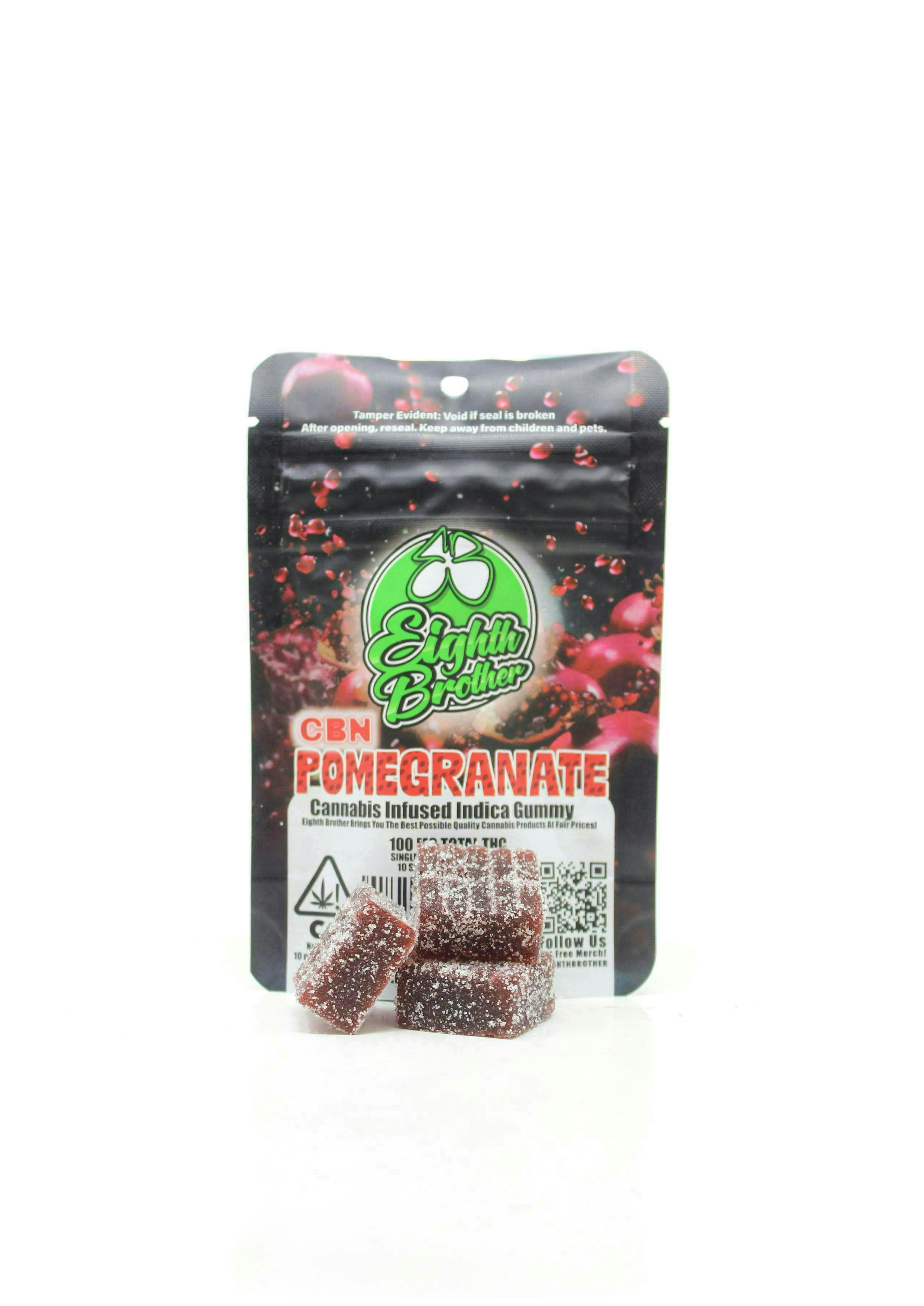 Eighth Brother - Eighth Brother | Cut-a-Dose | CBN Pomegranate Gummies | 100 mg | Single - 1