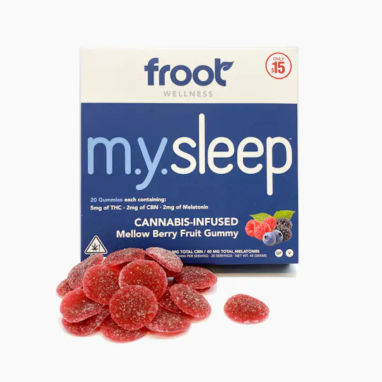 Froot - Froot | M.Y. SLEEP Gummies | 2.5:1 THC:CBN | 100mg | 20ct | 5mg/ea - 1