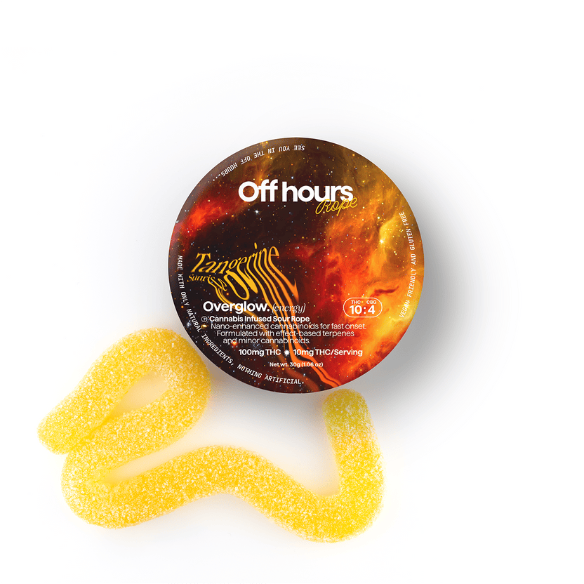 Off Hours - Overglow Tangerine Sunrise 10:4 THC:CBG Gummies | 100mg | Single - 1
