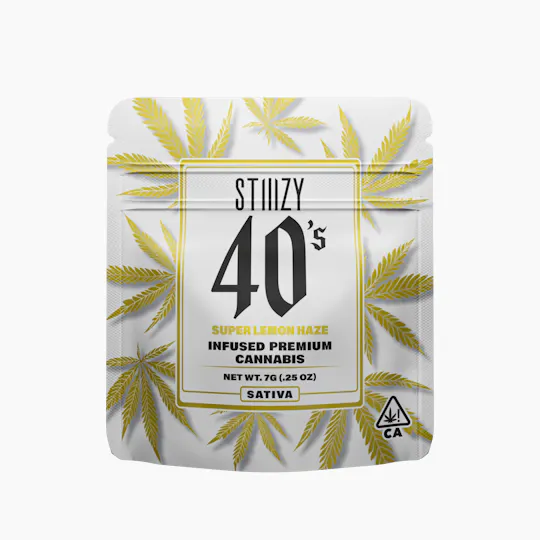 STIIIZY - - SUPER LEMON HAZE - 7G 40's Infused Flower - 1