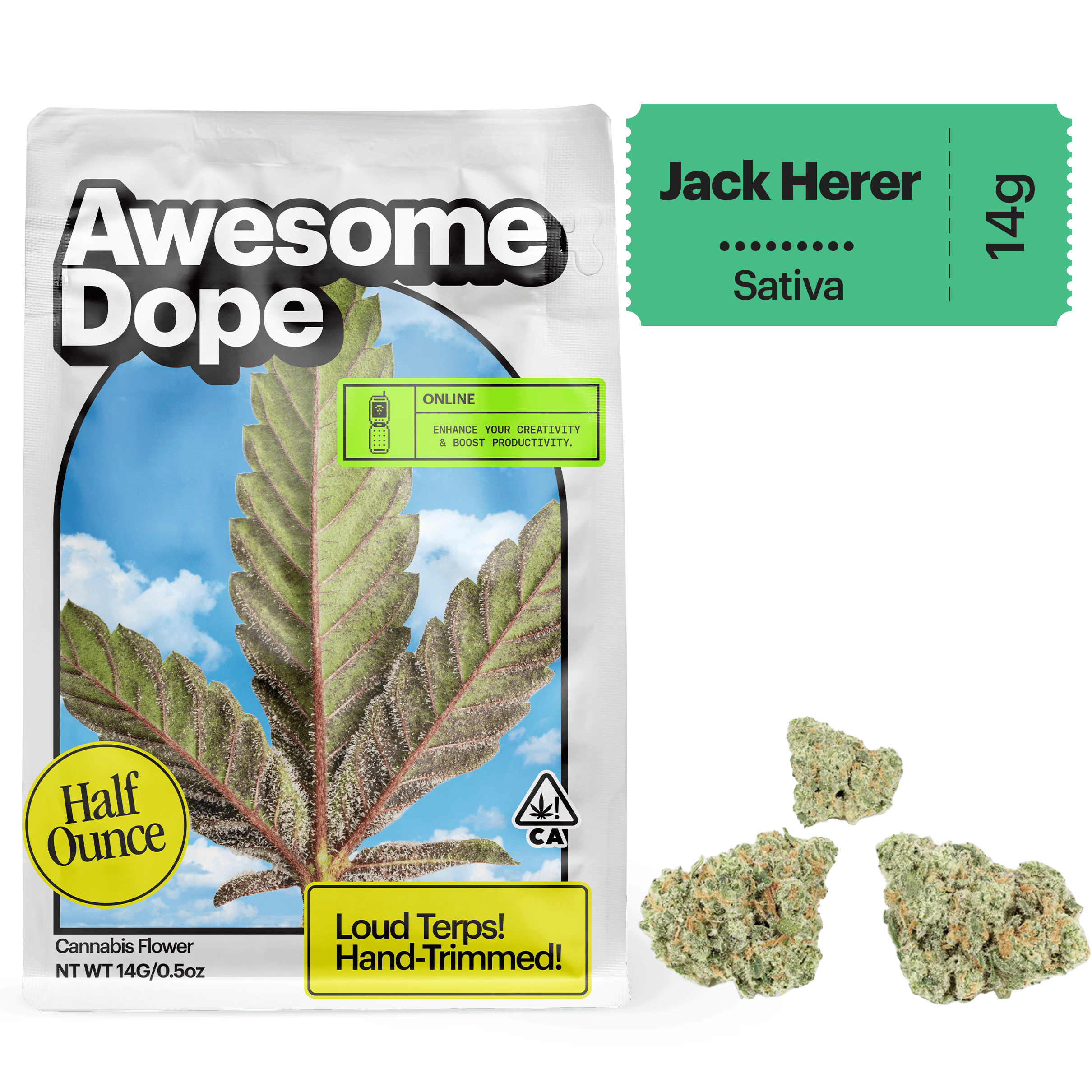 Awesome Dope - Jack Herer | Smalls | 14g - 1