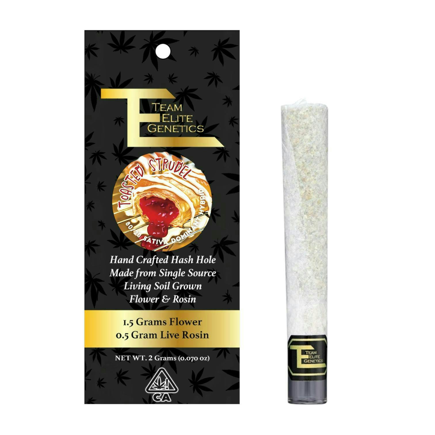 Team Elite Genetics - Toasted Strudel | Hash Hole Infused Joint | 2g - 1