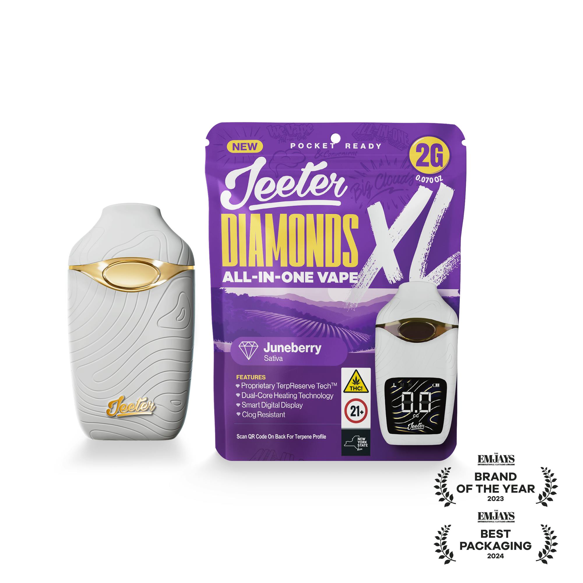 Jeeter - Jeeter | Juneberry | Diamonds XL 2G All-In-One Vape - 1