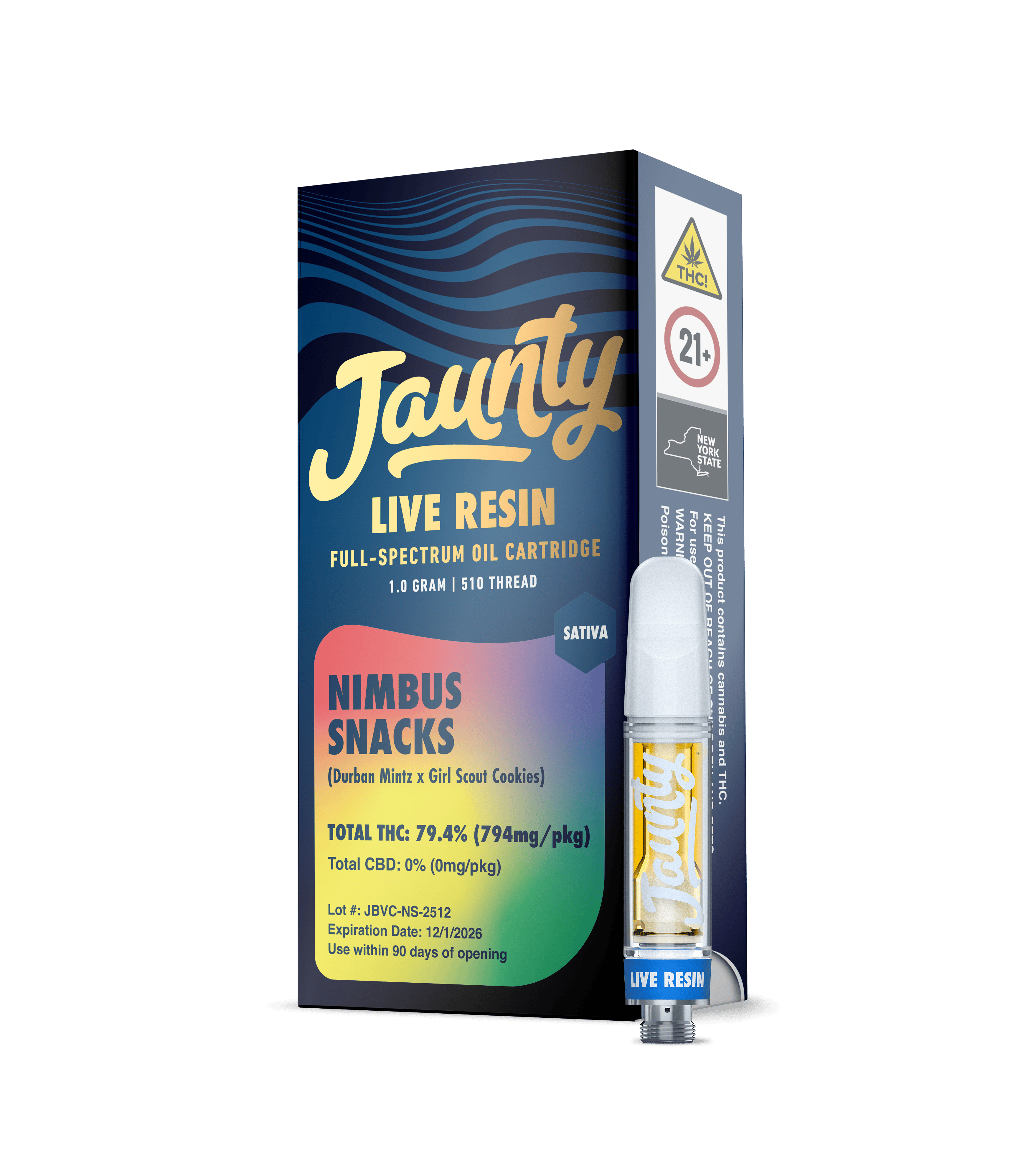 Jaunty - Nimbus Snacks | Live Resin Cartridge | 1g - 1