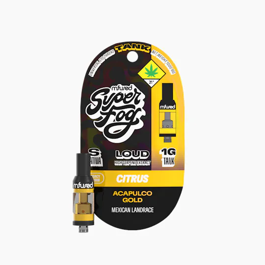 Super Fog by MFused - Acapulco Gold | LOUD High Terpene Extract Tank Cartridge | 1g - 1
