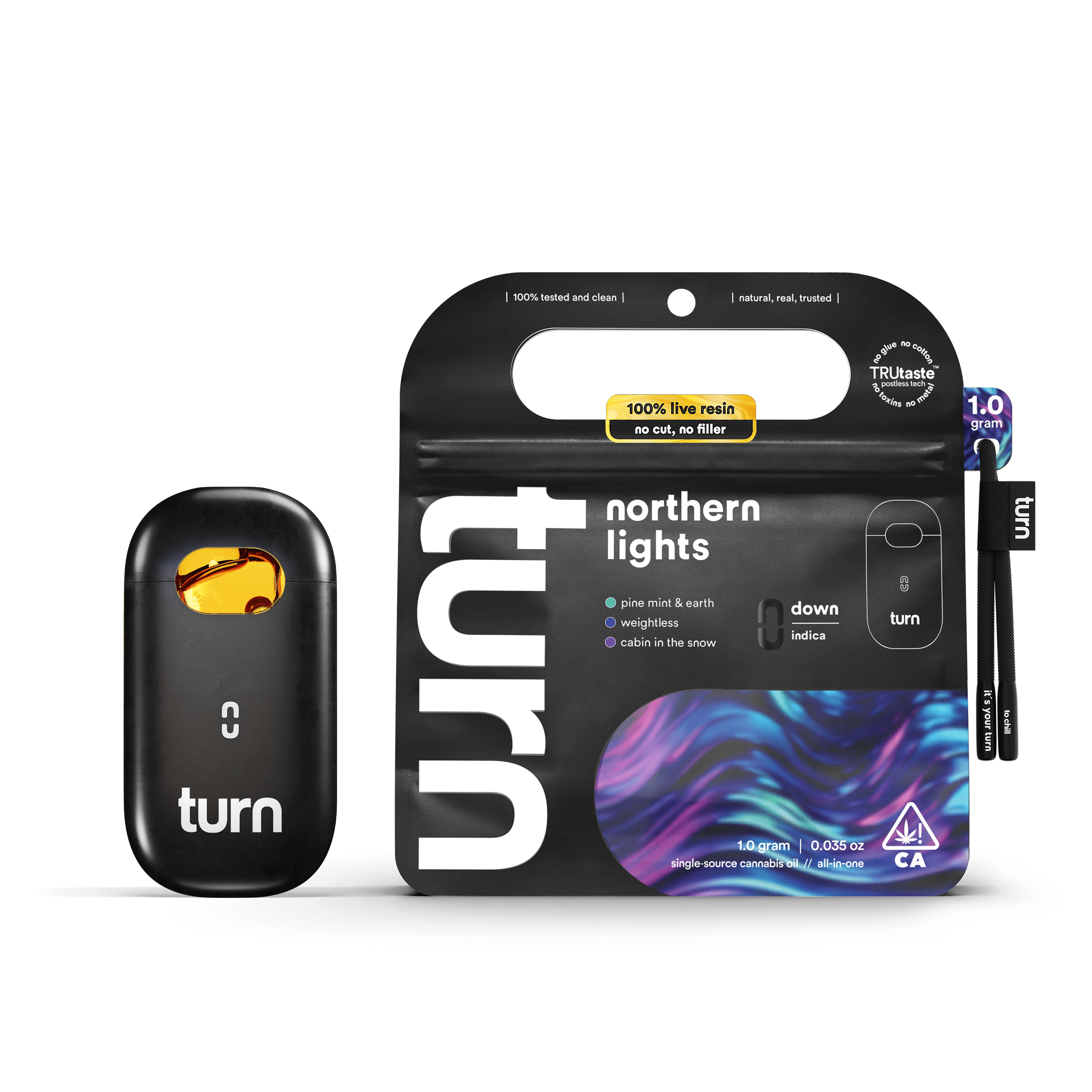 turn - Northern Lights | 100% Live Resin | AIO | Indica - 1