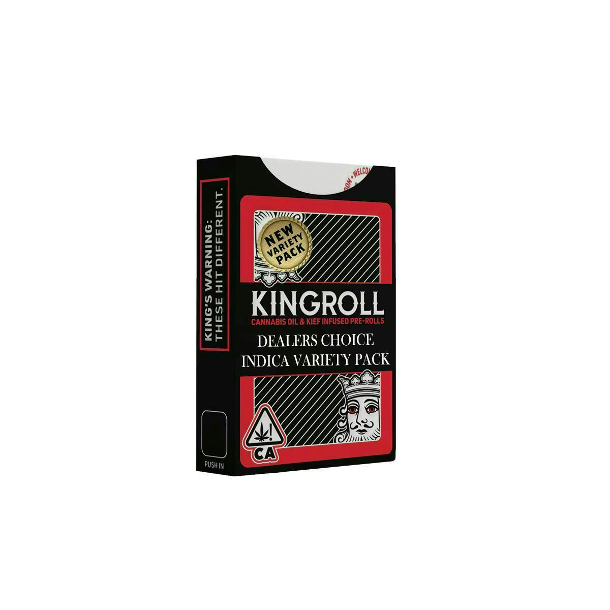 Kingroll - Indica Variety Pack #1 | Infused Joints | 0.75g each | 4pk - 1