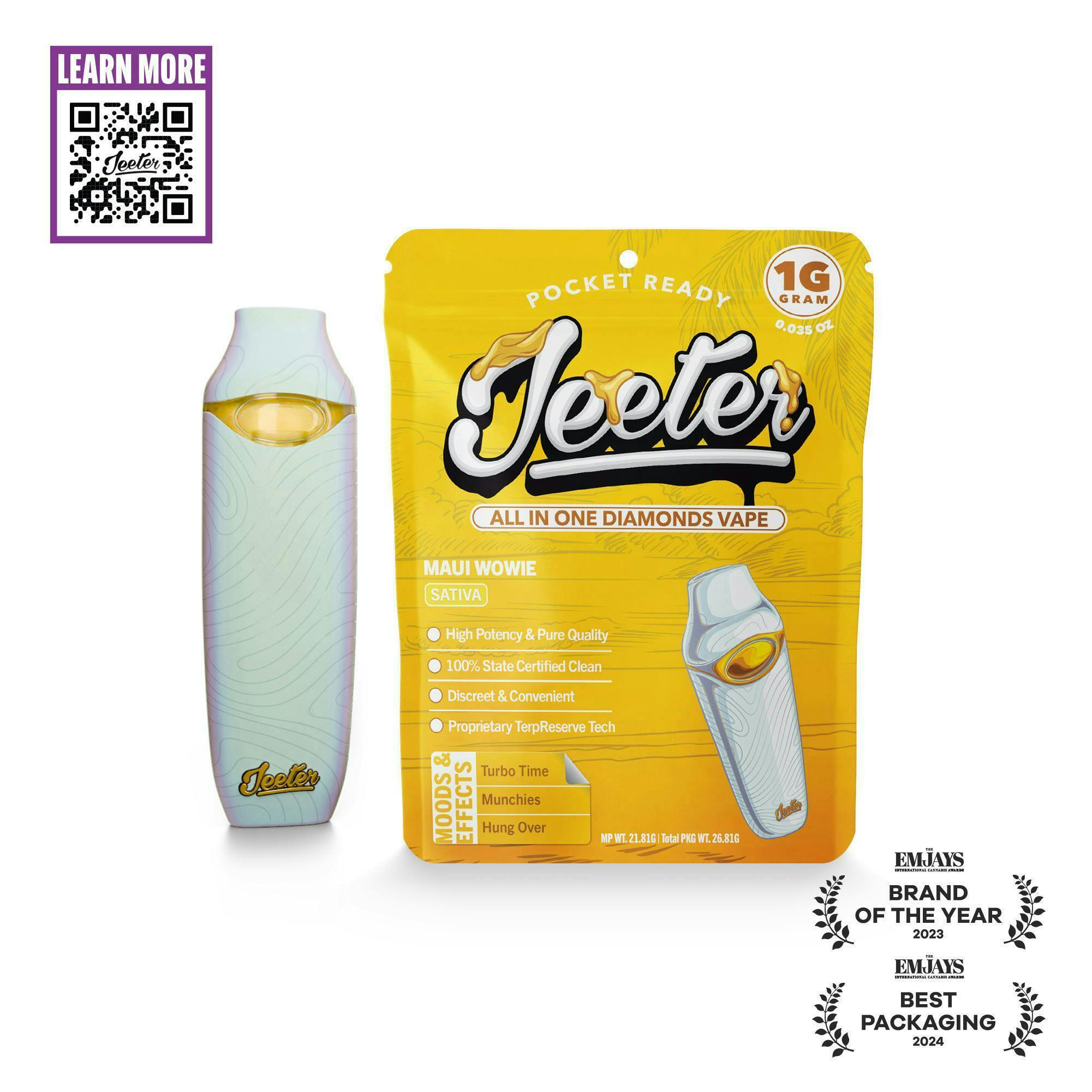 Jeeter - Jeeter | Maui Wowie | Diamonds Disposable | 1g - 1