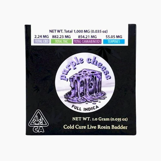 Team Elite Genetics - Purple Cheese | Rosin | Cold Cure Badder | 1g - 1