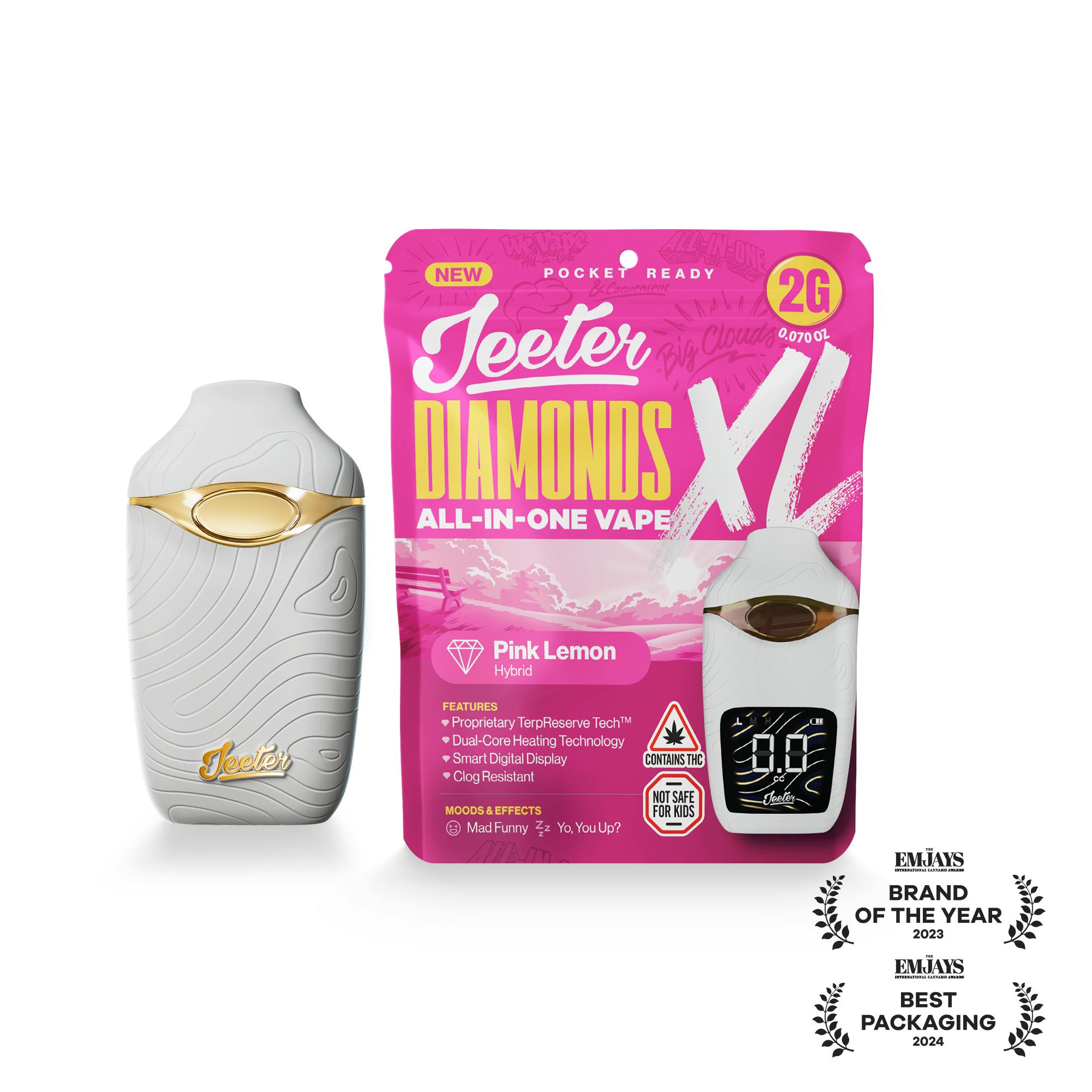 Jeeter - Jeeter | Pink Lemon | Diamonds XL 2G All-In-One Vape - 1