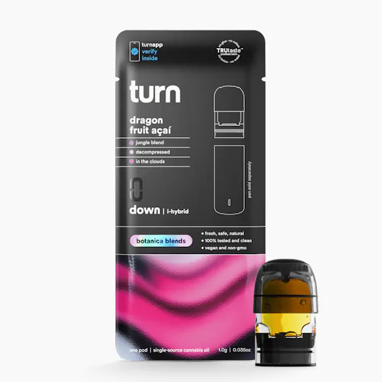 turn - Dragon Fruit Açaí | Botanica Blends | Indica-Hybrid | Pod | 1g - 1