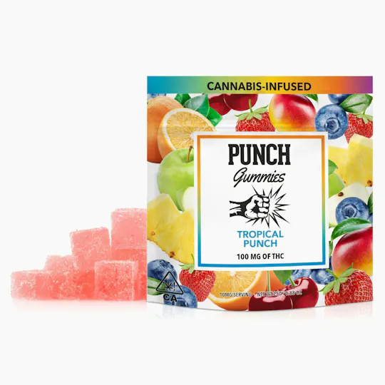 Punch Edibles & Extracts - Punch | Tropical Punch | Hybrid | Gummies | 100mg - 1
