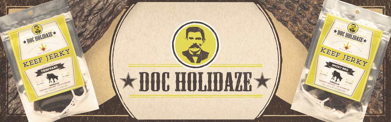 Doc Holidaze brand banner