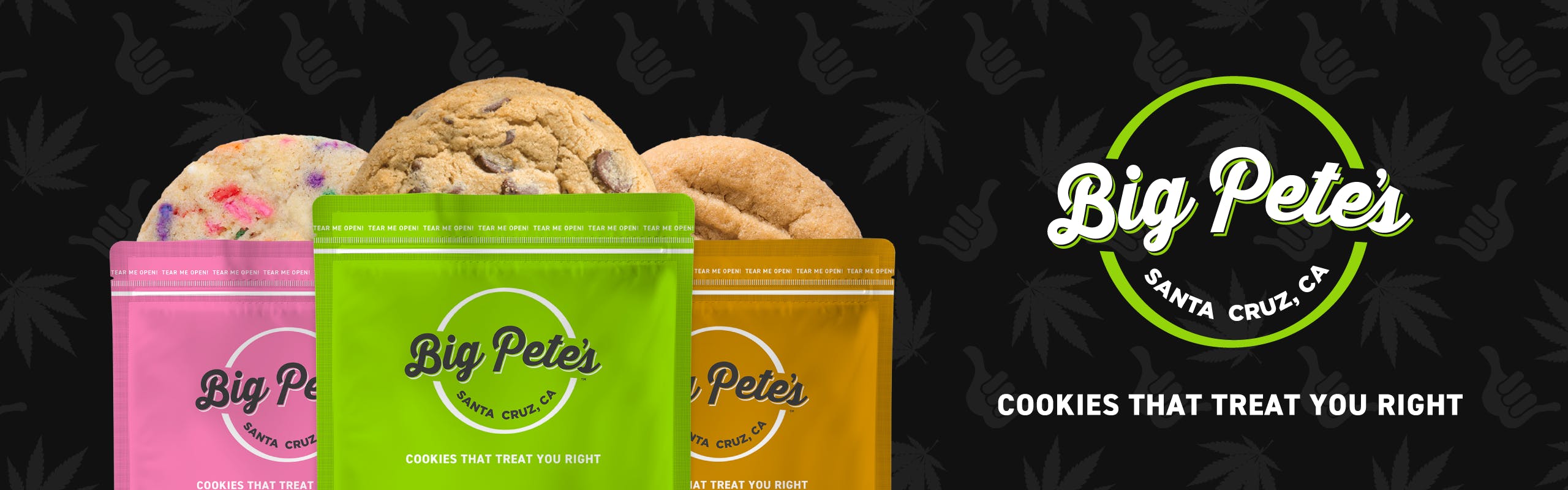 Big Pete's Treats brand banner