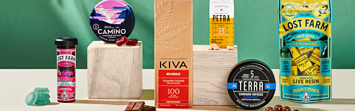 Kiva Confections brand banner
