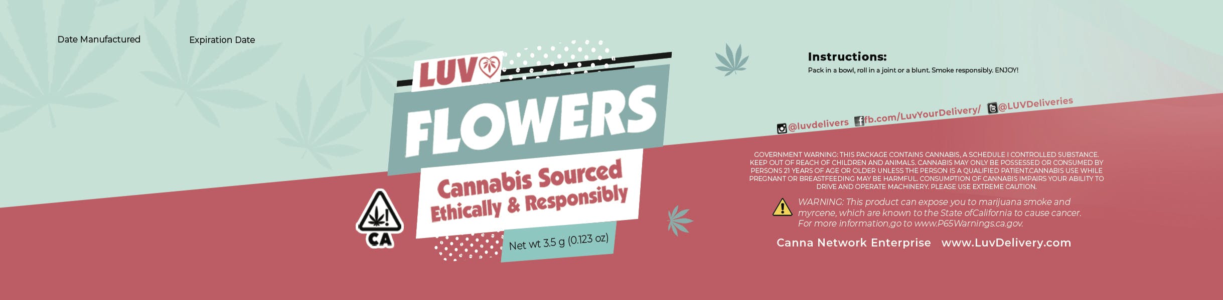 LUV Brands brand banner