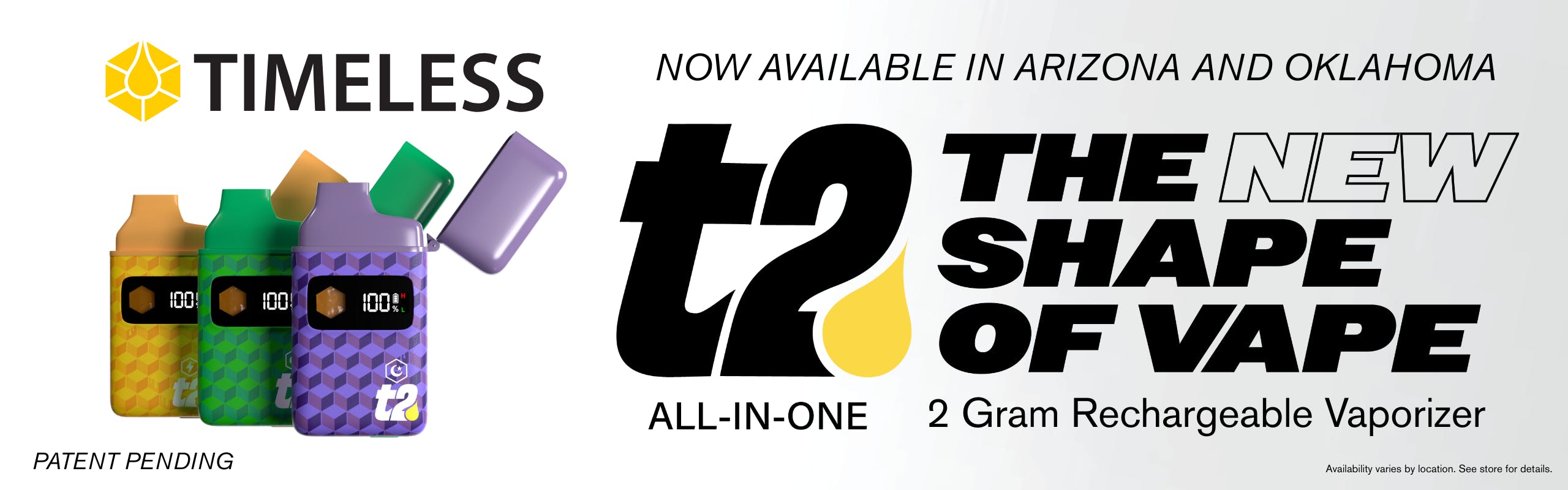 Timeless Vapes brand banner