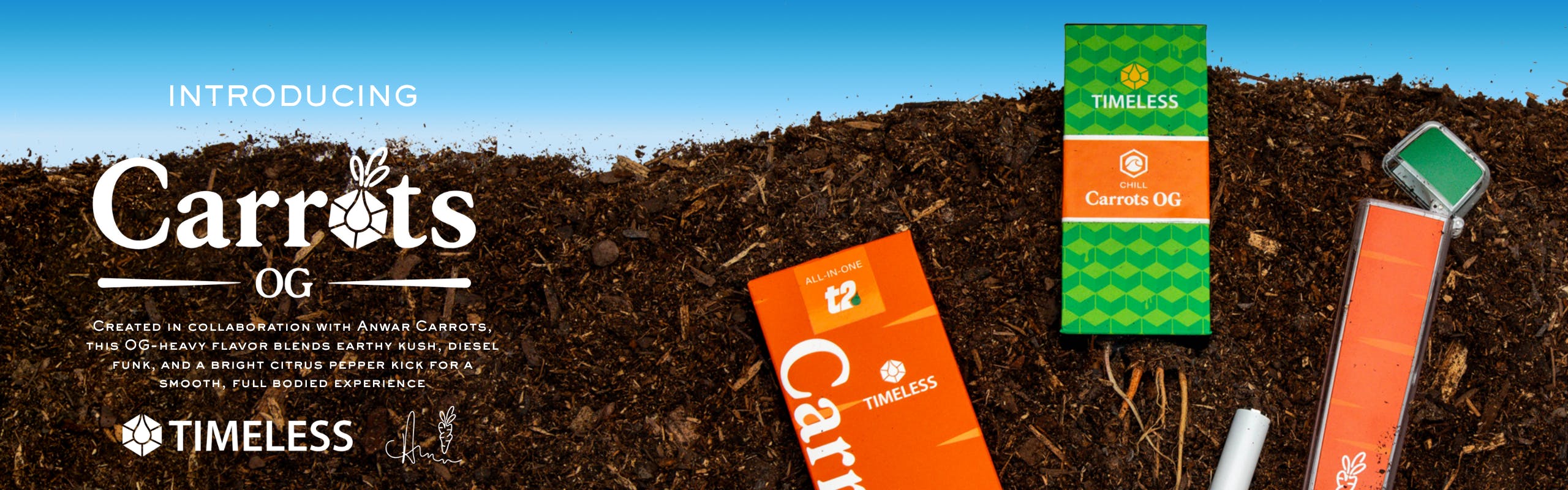 Timeless Vapes brand banner