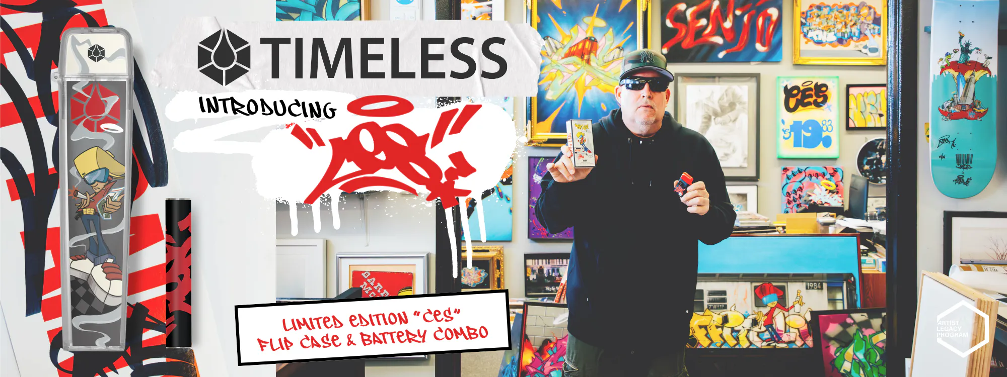 Timeless Vapes brand banner