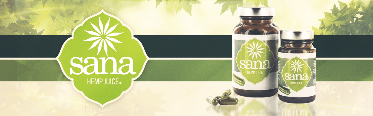 Sana Hemp Juice brand banner