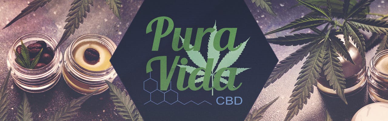 Pura Vida CBD brand banner