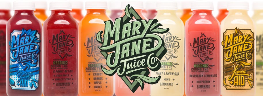 Mary Jane Juice Co. brand banner