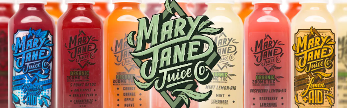 Mary Jane Juice Co. brand banner