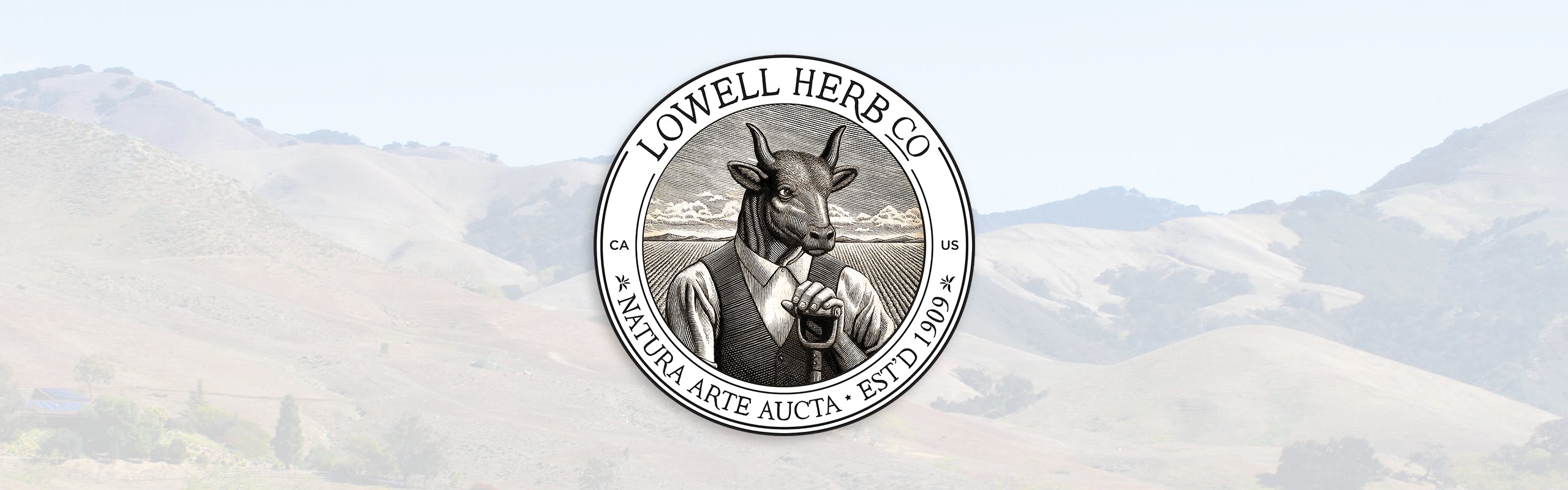 Lowell Herb Co. brand banner