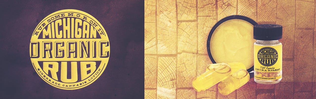 Michigan Organic Rub brand banner