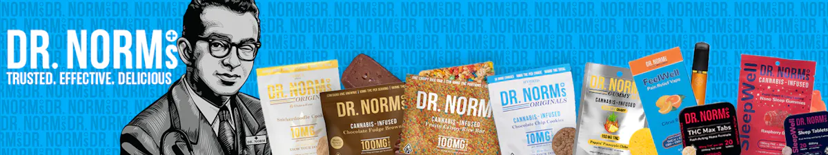 Dr. Norm's brand banner