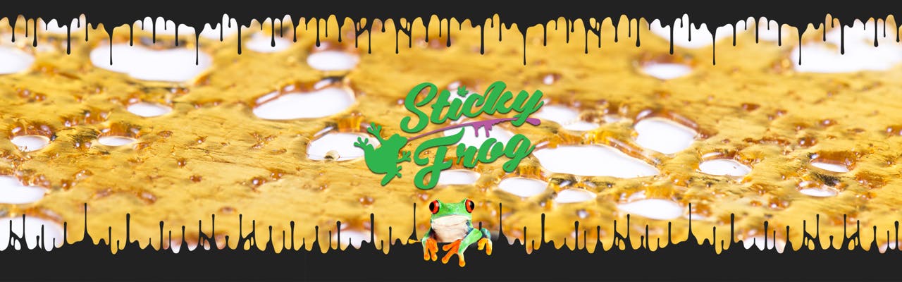 Sticky Frog Extracts brand banner