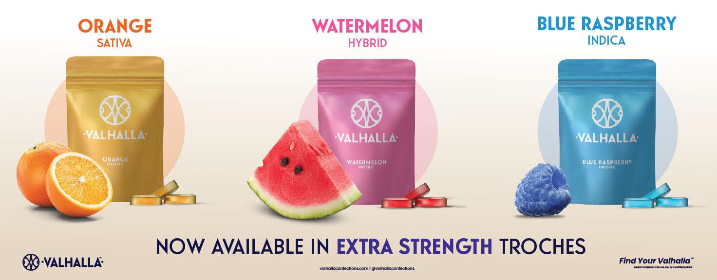Valhalla Confections brand banner