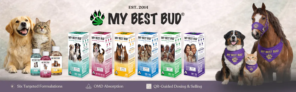 My Best Bud VET brand banner