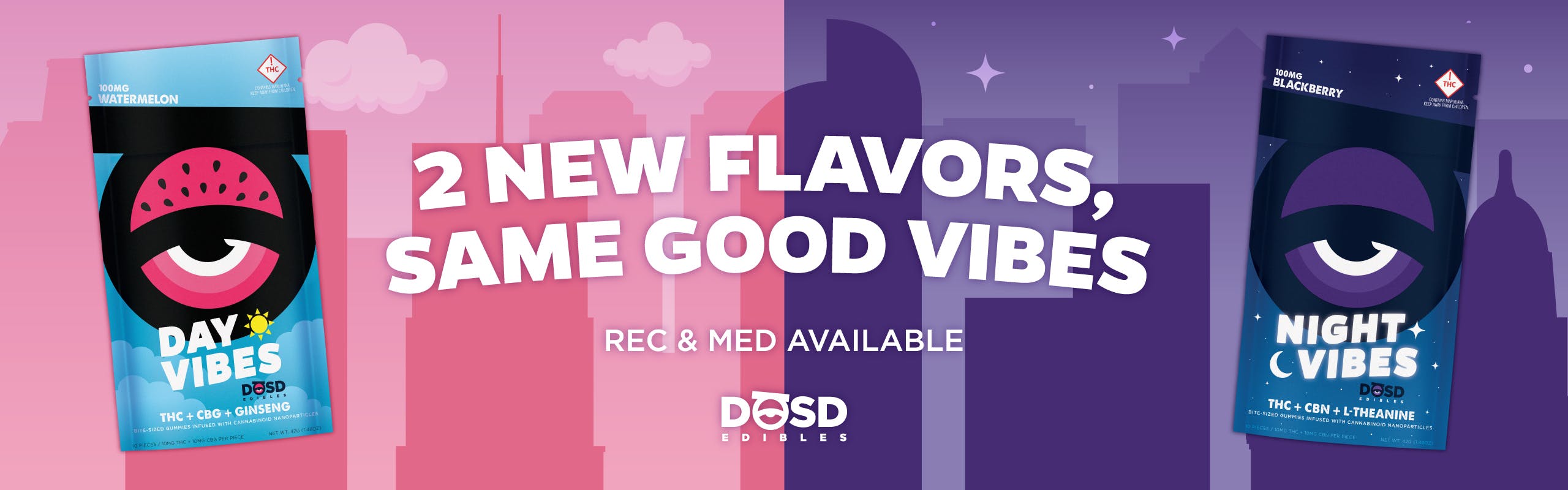 DŌSD Edibles brand banner