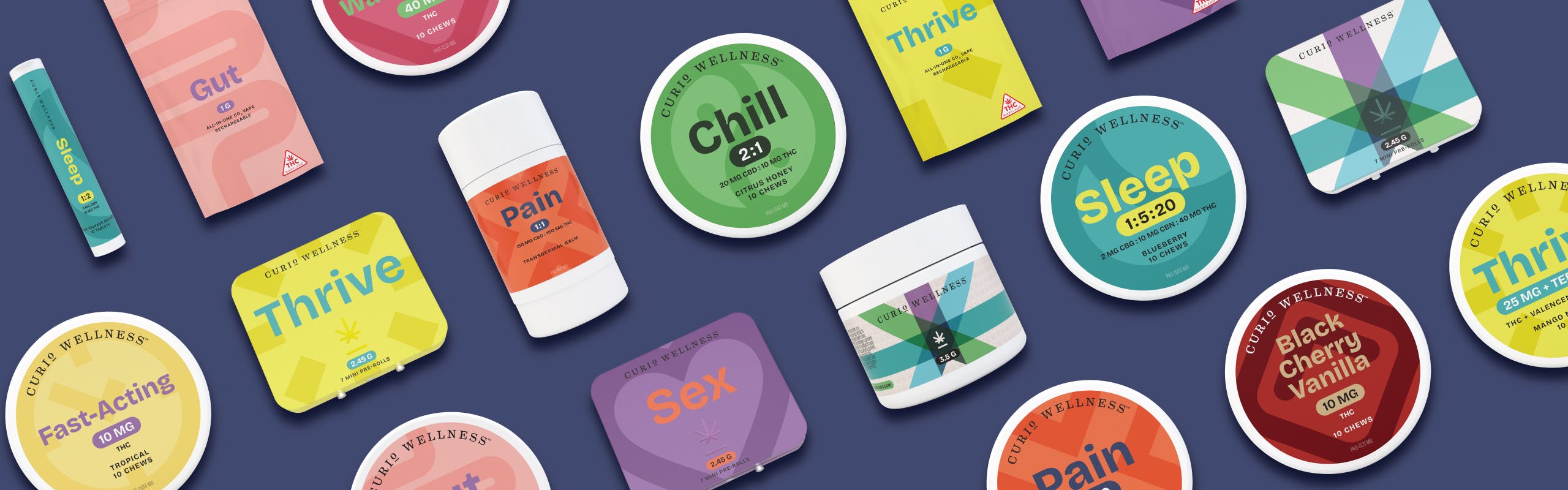 Curio Wellness™ brand banner