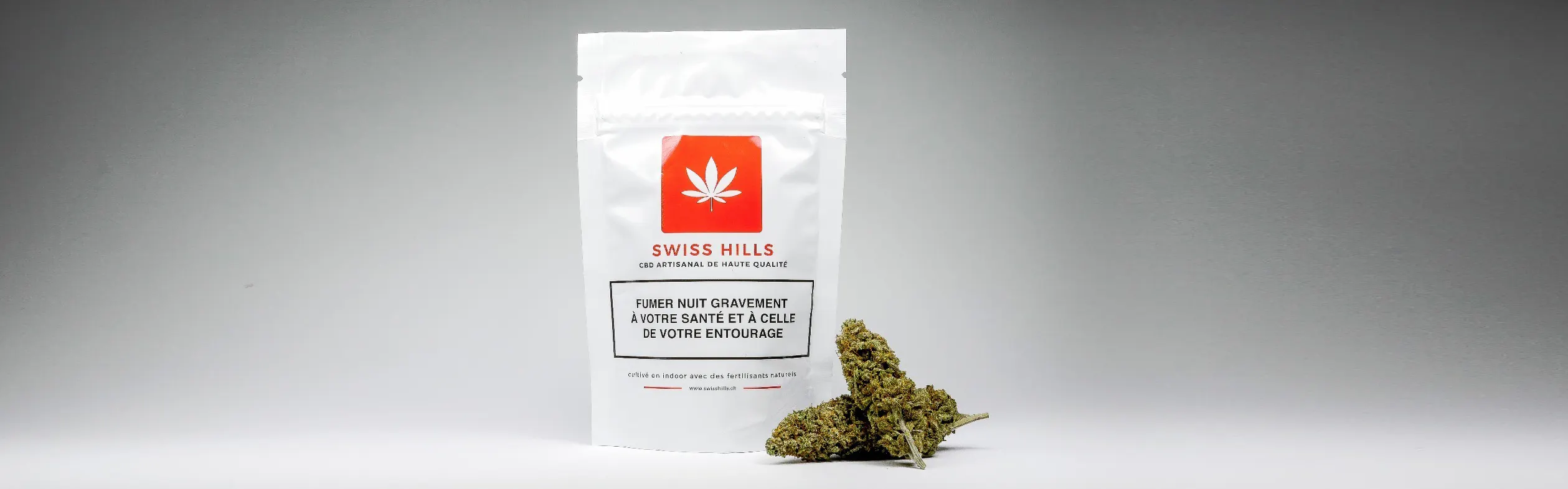 Swiss Hills CBD brand banner