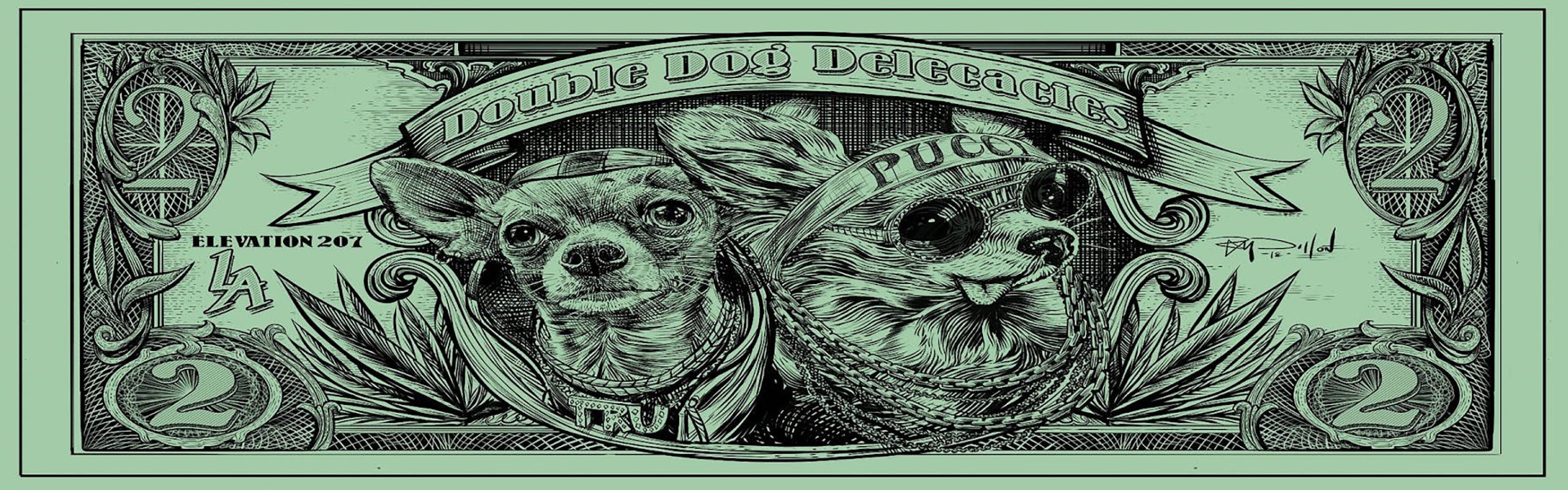 Double Dog Delicacies brand banner