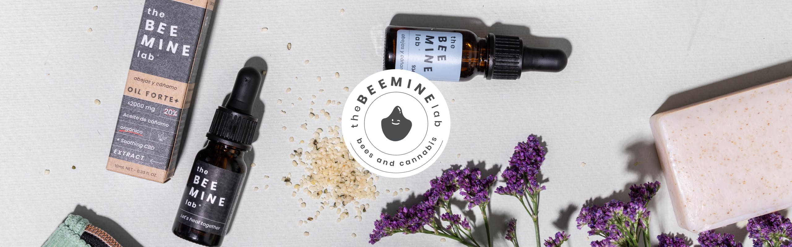 The Beemine Lab brand banner