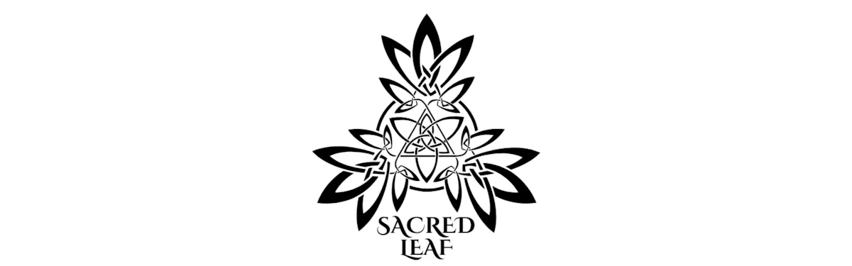 Sacred Leaf brand banner