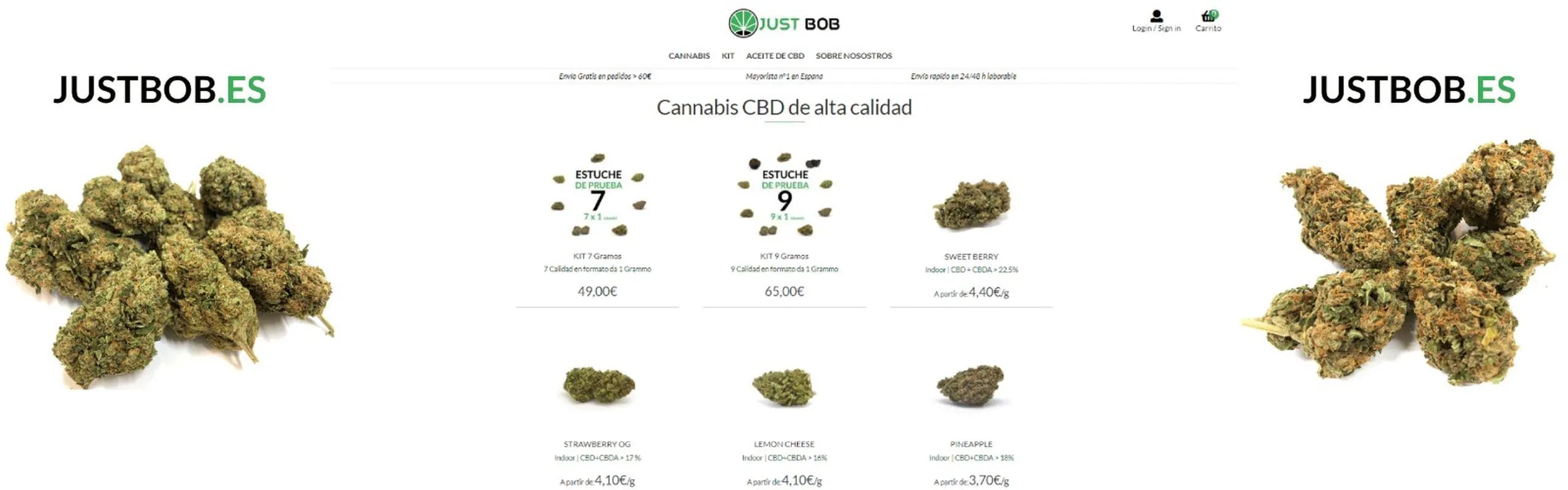 JUST BOB brand banner