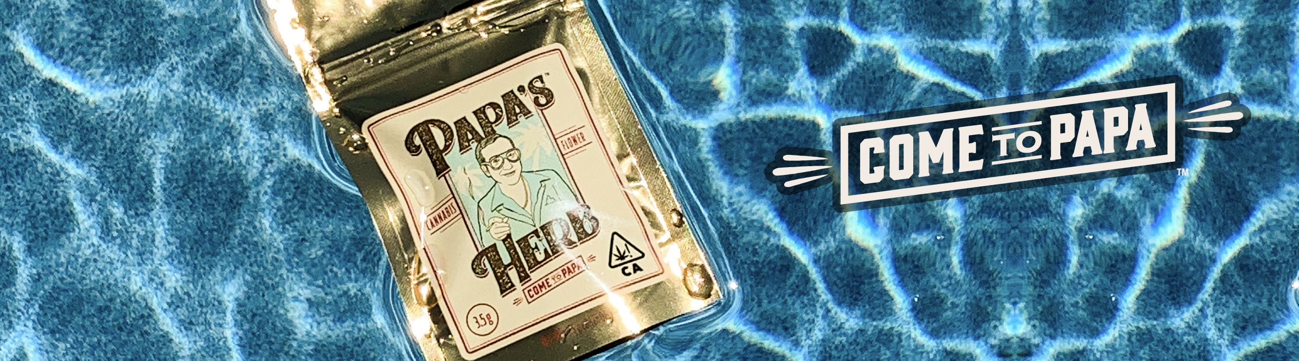 Papa's Herb brand banner