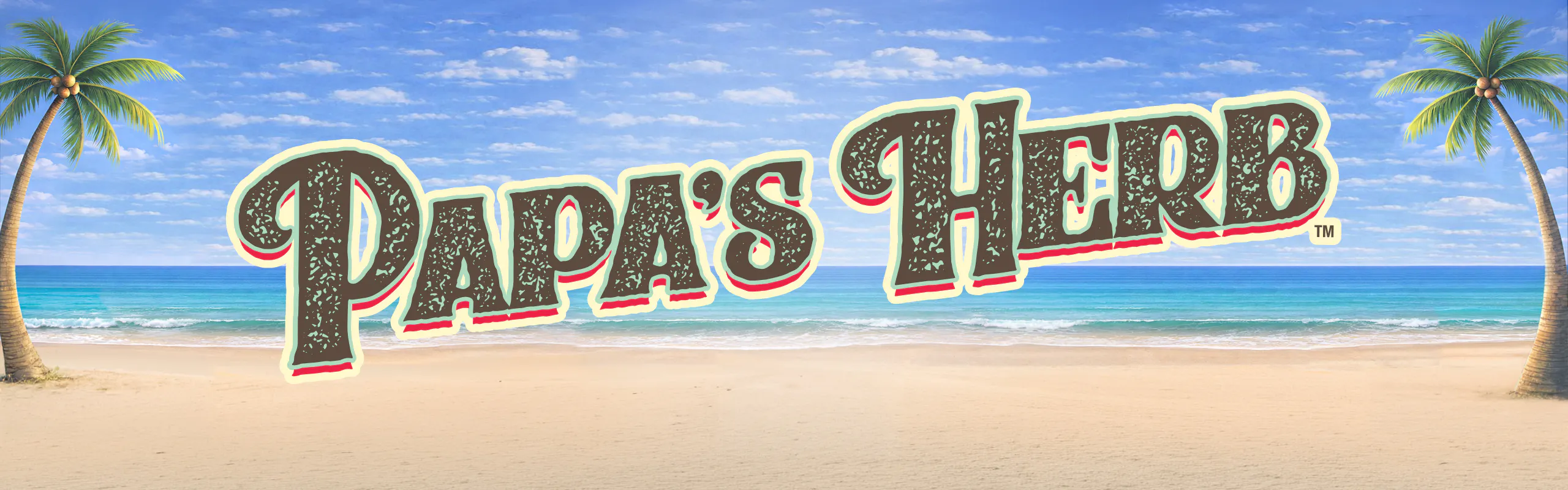 Papa's Herb brand banner