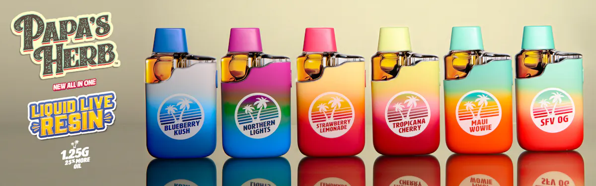 Papa's Herb brand banner