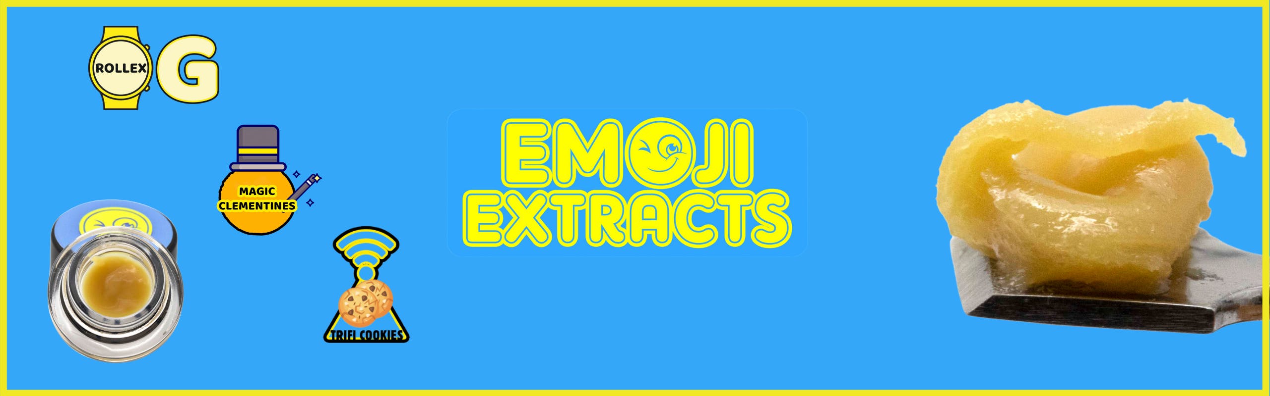 Emoji Extracts brand banner