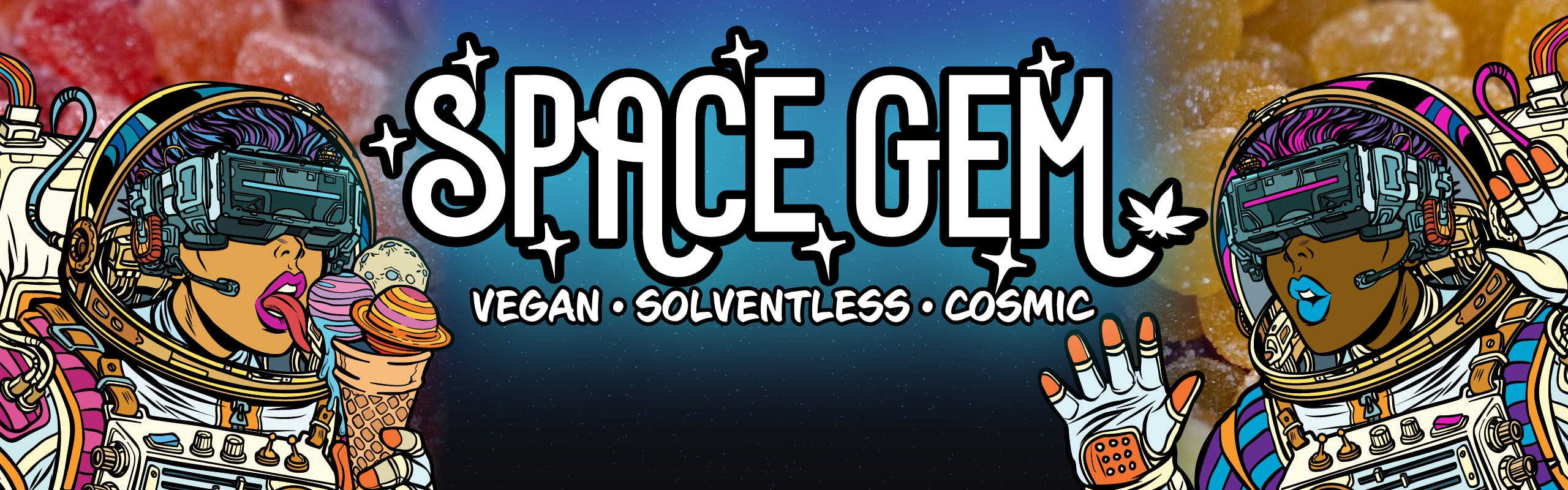 Space Gem brand banner